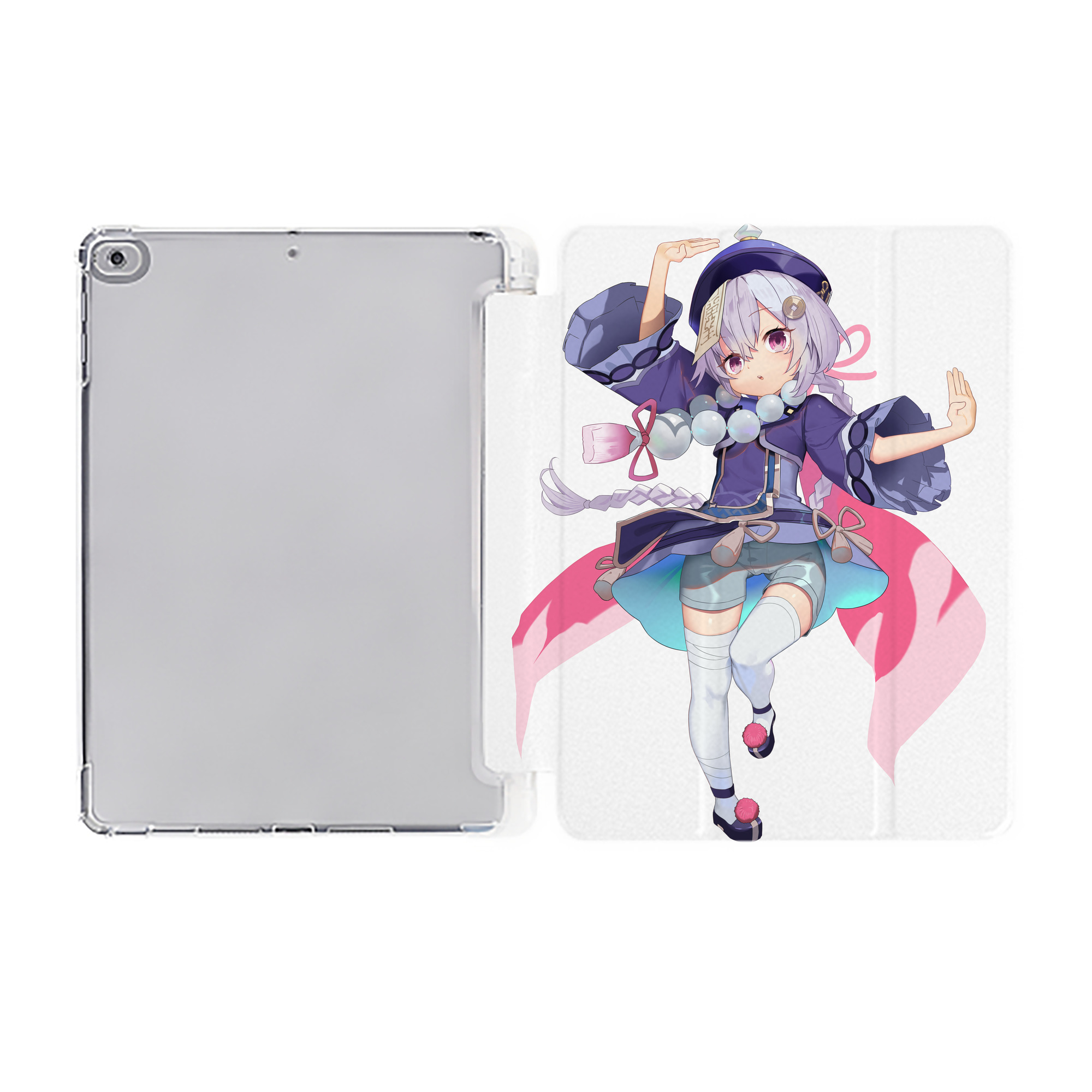 げんし神 七七 なな  genshin Nana IPad ケース ペン収納付き 三つ折りスタンド PUレザー×シリコン 対応機種9.5/10.5/10.9インチ